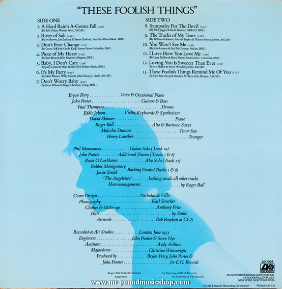 Bryan Ferry - These Foolish Things