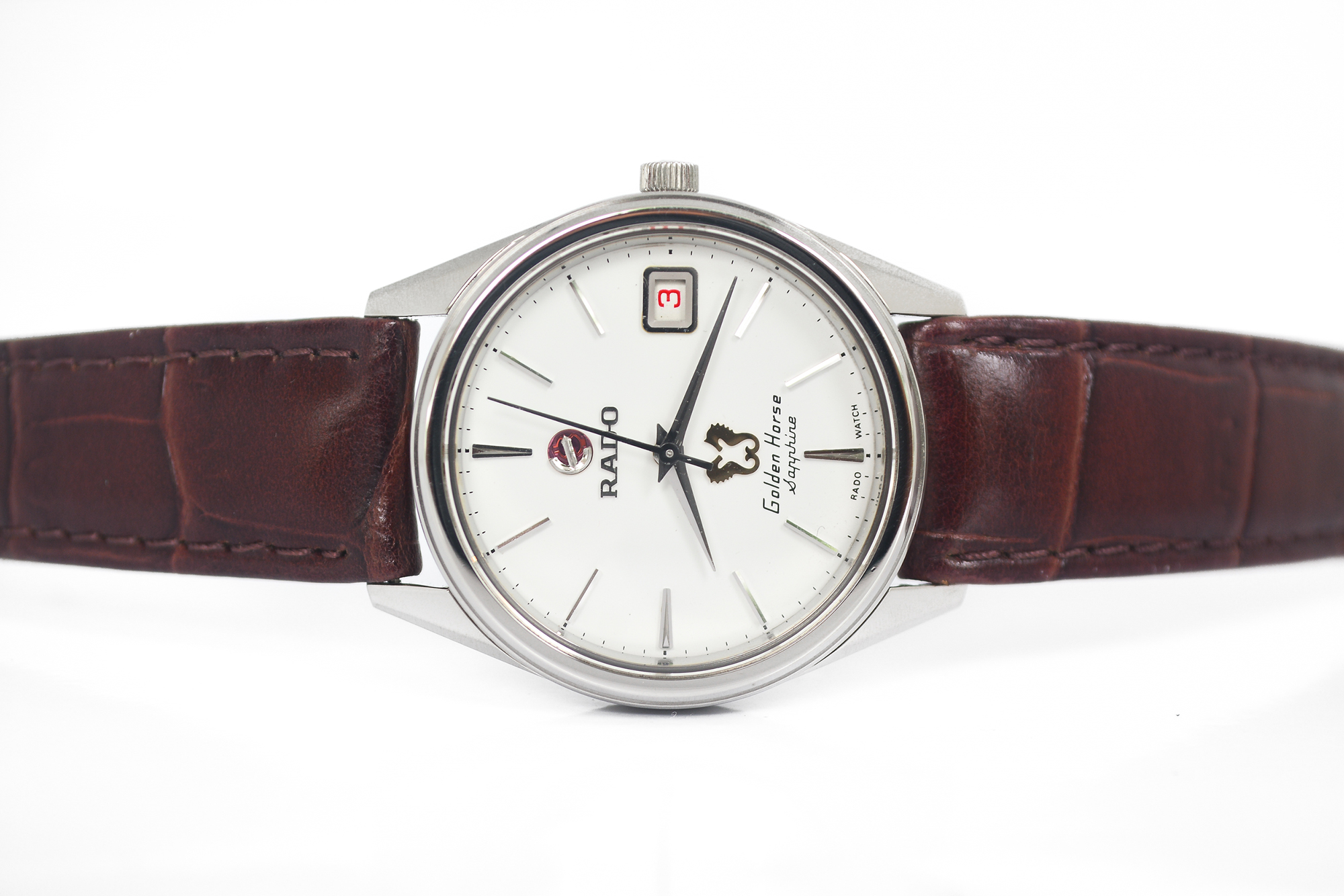 Rado Golden House Sapphire Automatic หน้าขาว สายหนัง