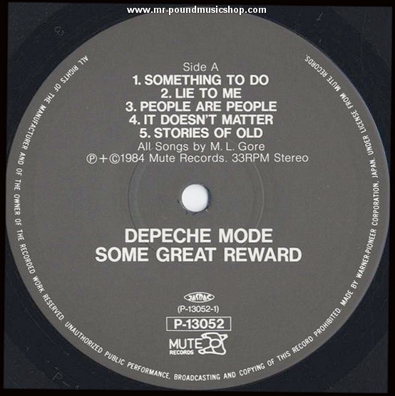 Depeche Mode - Some Great Reward
