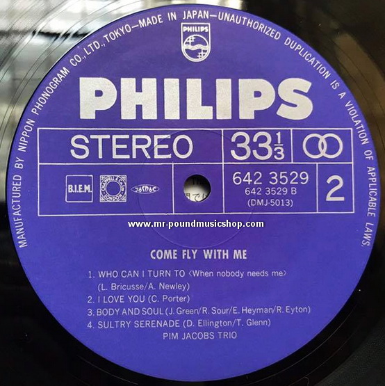 Trio Pim Jacobs - Come Fly With Me