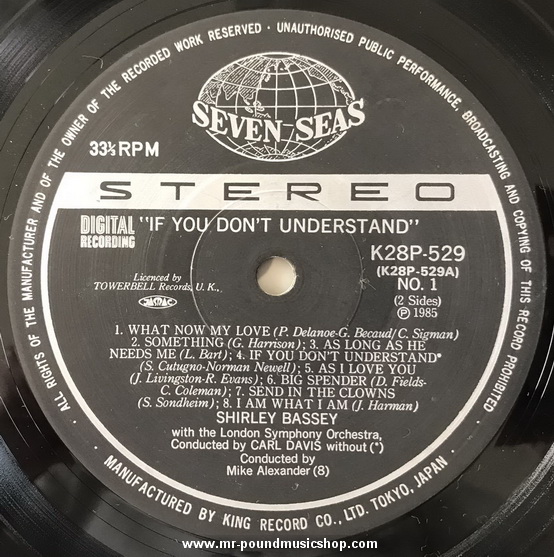 Shirley Bassey With The London Symphony Orchestra - I Am What I Am