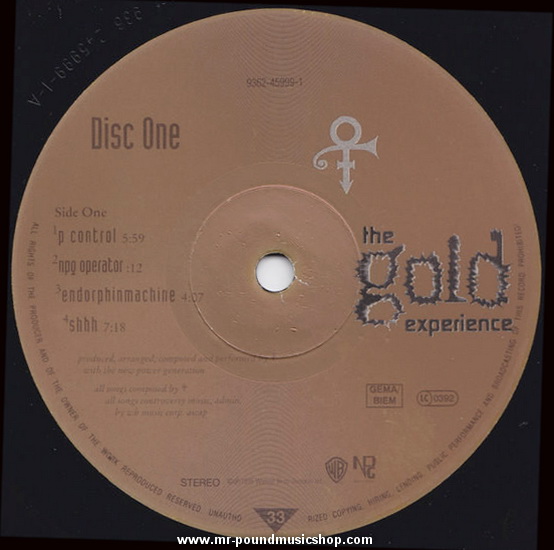 The Artist (Formerly Know As Prince) - The Gold Experience