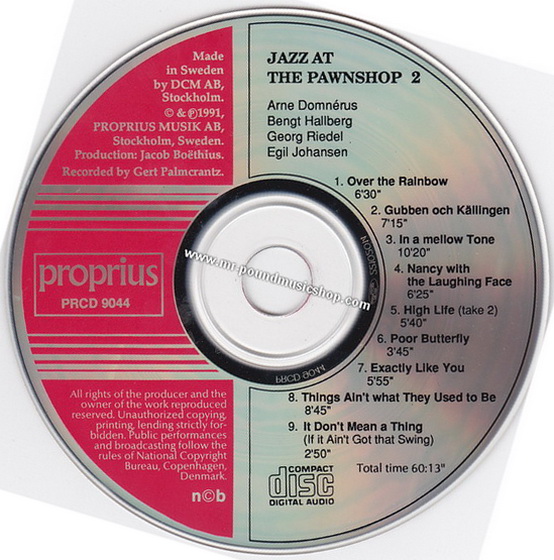 Arne Domnerus - Jazz at the Pawnshop 2
