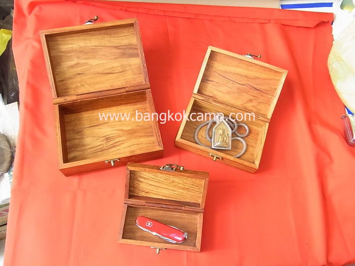 กล่องไม้ ทำจากไม้ประดู่ 3ใบ (1ชุด มี3ใบ) ลายสวย ไม้ประดู่แท้