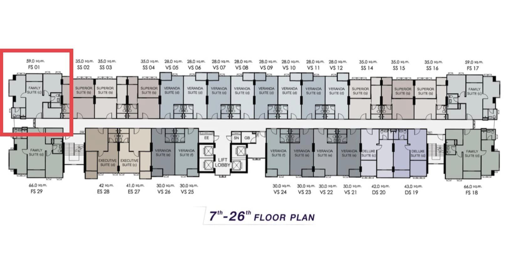 ให้เช่าคอนโด Supalai Veranda Ramkhamhaeng (ศุภาลัย เวอเรนด้า รามคำแหง) - 2 ห้องนอน; 2 ห้องน้ำ; ครัวแยก; ห้องมุม