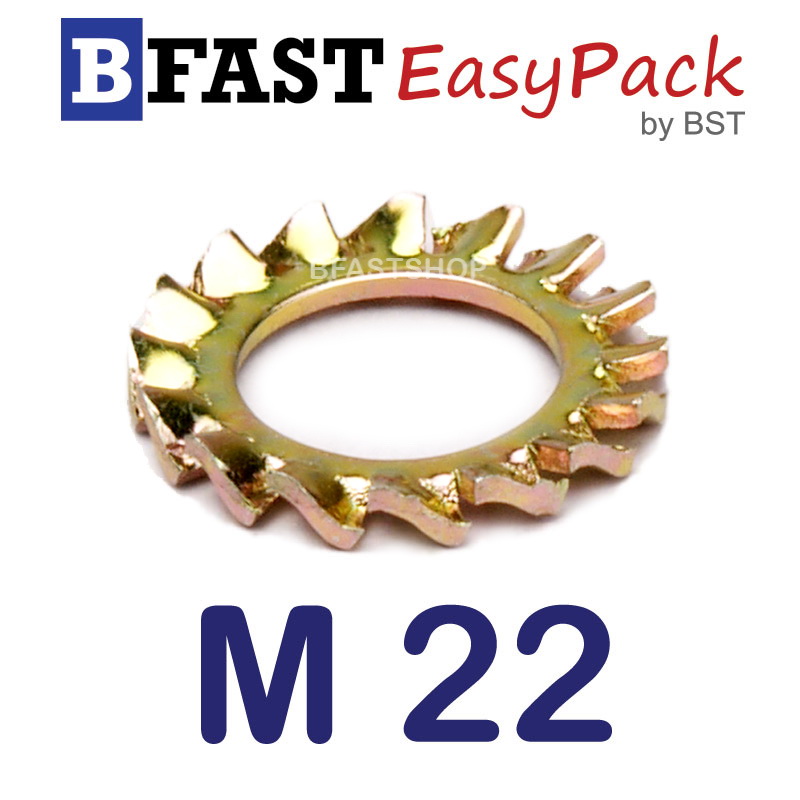 แหวนจักรถึ่นอก M22 ( 1 ตัว/ถุง)