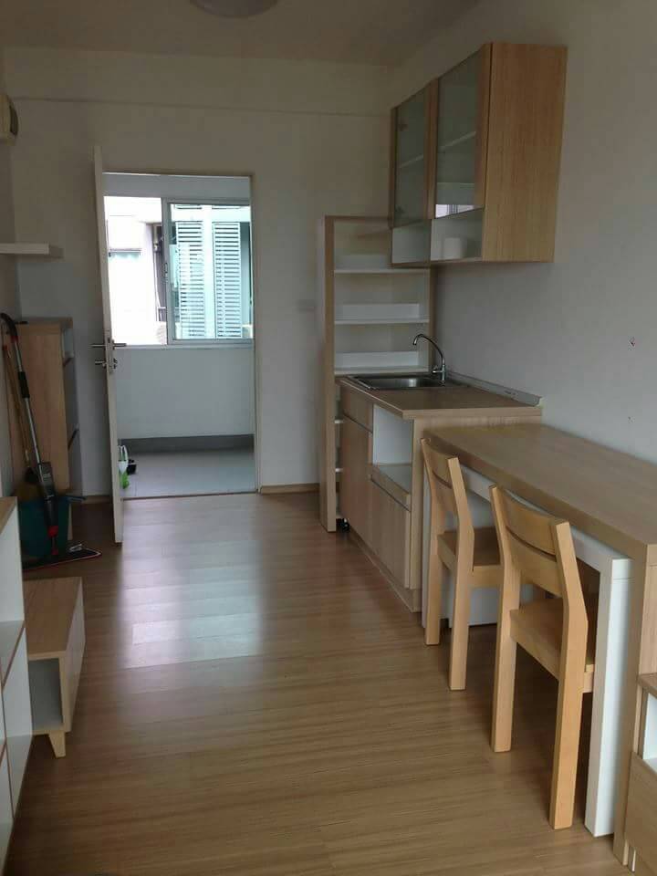 ขายคอนโด aspace อโศก-รัชดา ห้องสตูดิโอ พื้นที่ 31 ตรม อาคาร B, ชั้น 8 กั้นห้องและตกแต่งใหม่พร้อมเฟอร์นิเจอร์ครบ