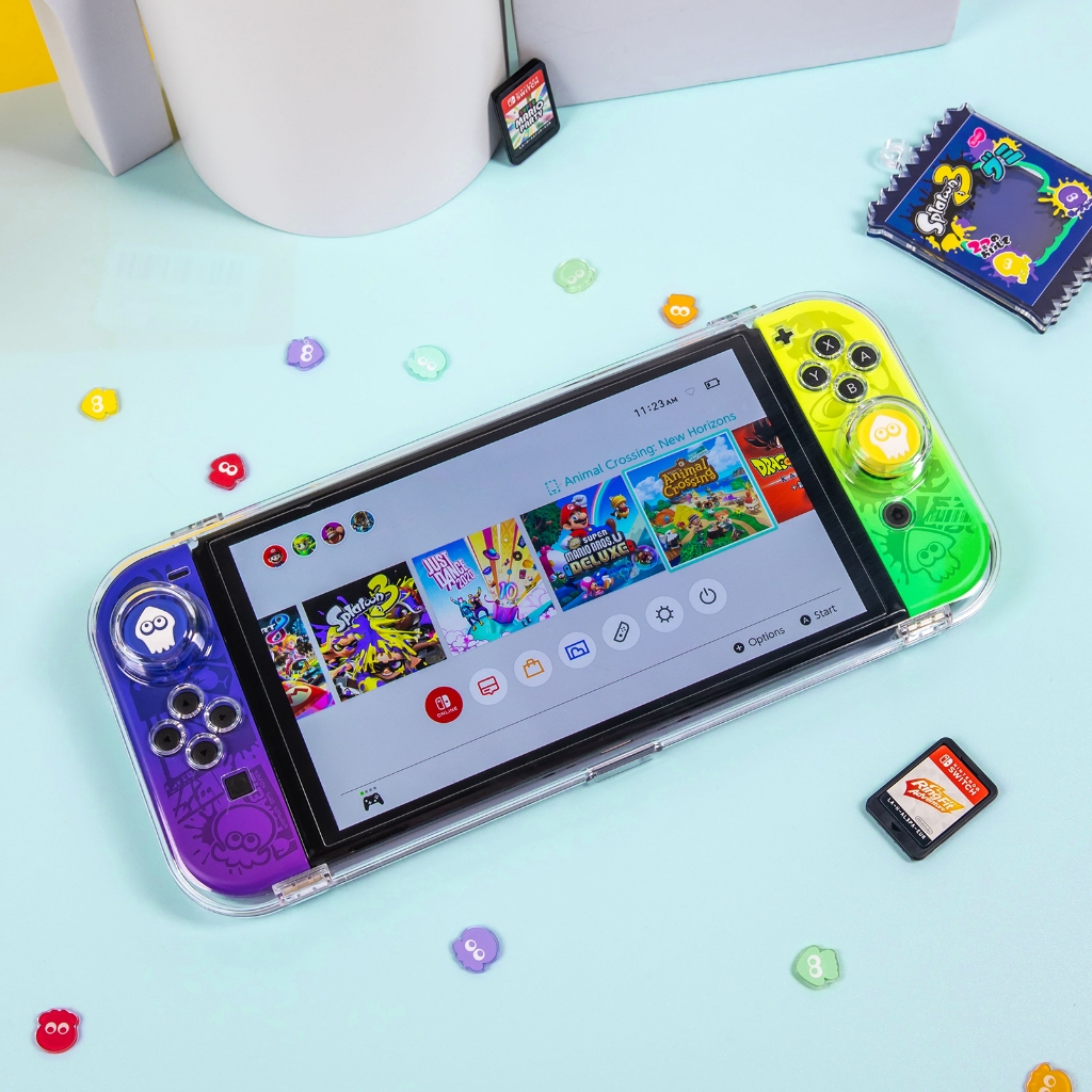 IINE เคสใสเก็บเครื่องเกม Nintendo Switch OLED L964