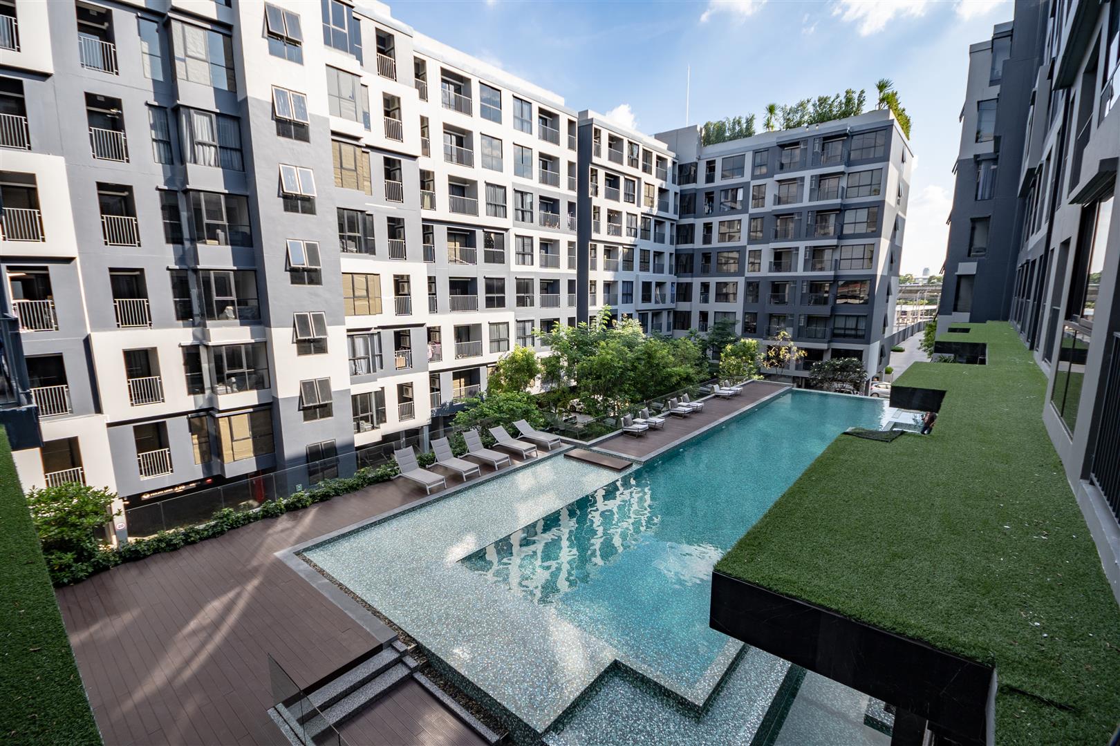 ขายคอนโด Rise Rama 9 (ไรซ์ พระราม 9) 1 ห้องนอน 1 ห้องน้ำ ตึก C ชั้น 4 ขนาด 25.13 ตร.ม.