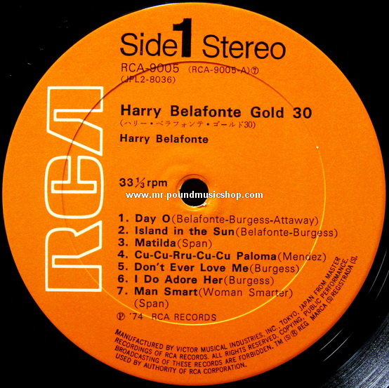 Harry Belafonte - Gold 30