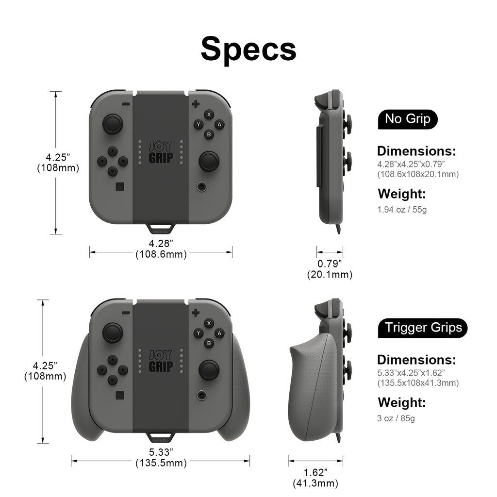 Skull & Co. JoyGrip: Joy-Con Charging Grip for Nintendo SWITCH รุ่นแรก & OLED