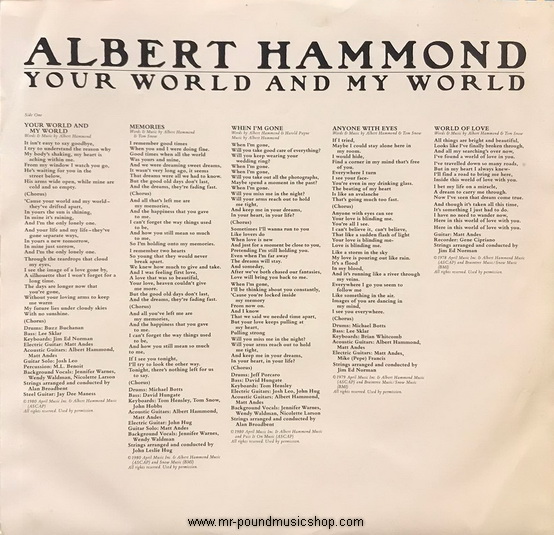 Albert Hammond - You World And My World