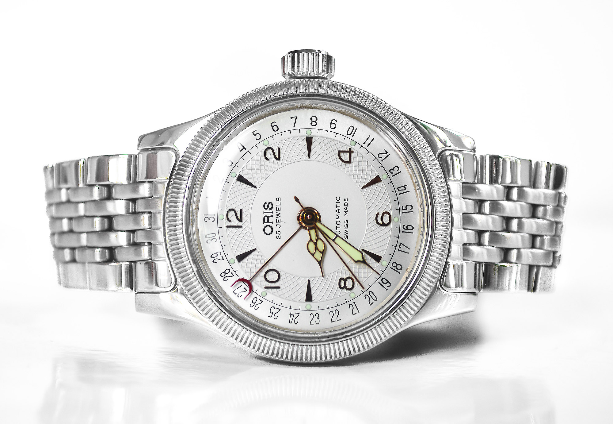 Oris BC เรือนเหล็ก วันที่กล้ามปู (Sold)