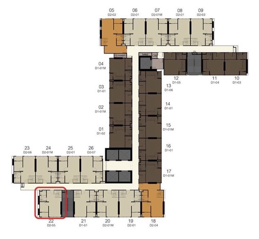 ให้เช่าคอนโด Knightsbridge Prime Sathorn (ไนท์ บริดจ์ ไพร์ม สาทร ) ห้อง duplex ชั้น 30 แบบ 1 ห้องนอน 1 ห้องน้ำ 45 ตรม
