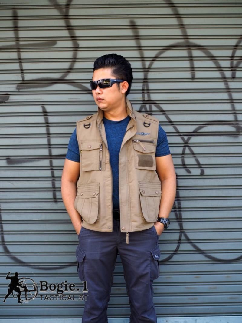 เสื้อกั๊ก Tactical Bogie.1 สีกากี