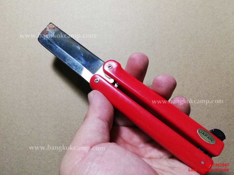 มีดญี่ปุ่น, มีดพับญี่ปุ่น รุ่นเก่า JAPAN ใหม่เก่าเก็บ (สีแดง)