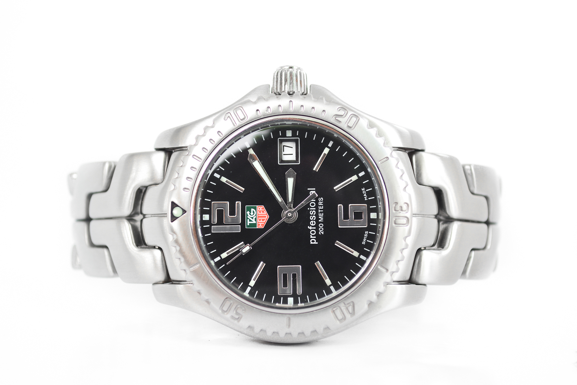 Tag Heuer Link Quartz Boy size หน้าดำ