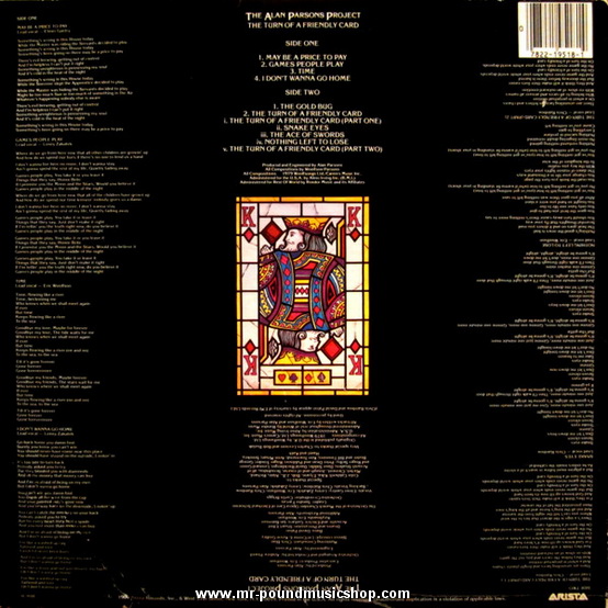 The Alan Parsons Project - The Turn Of A Friendly Card