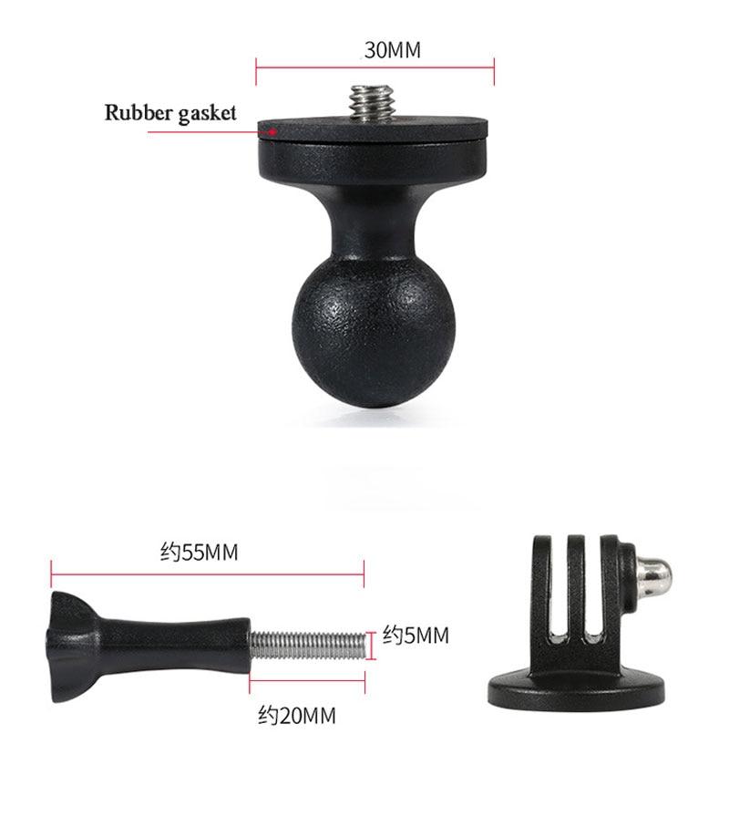 MOTOWOLF - ขาจับกล้องยึดกับกล้อง Action Cam , Gopro อื่นๆ มีแบบยึดกระจกกับแฮนบาร์