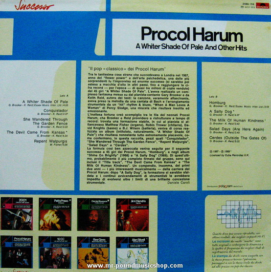 Procol Harum - A Whiter Shade Of Pale And Other Hits