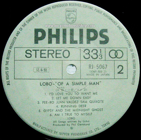 Lobo - Of A Simple Man