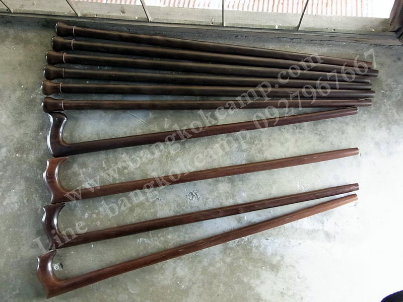 ไม้เท้า ไม้มะค่า (ชุด2)