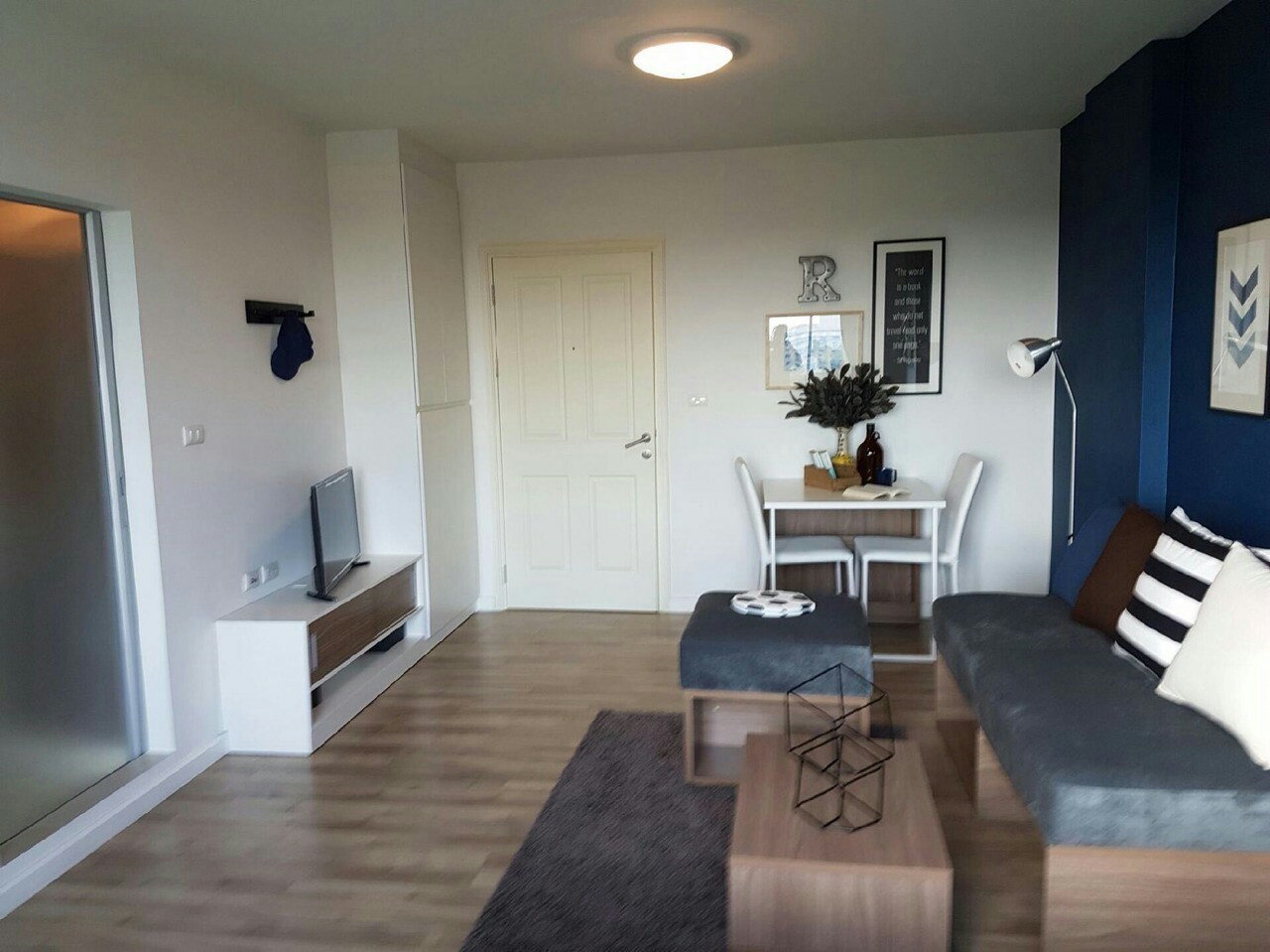 รหัสทรัพย์ 02172 ขาย / ให้เช่า คอนโด ดี คอนโด แคมปัส รีสอร์ท รังสิต D CONDO CAMPUS RESORT RANGSIT (เลขที่ 81/413 ) ขนาด 30.10 ตารางเมตร ตึก B ชั้น 7 ตกแต่งครบพร้อมอยู่