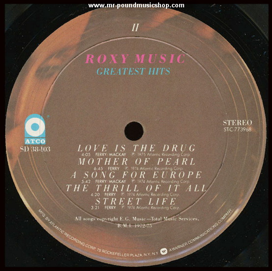 Roxy Music - Greatest Hits