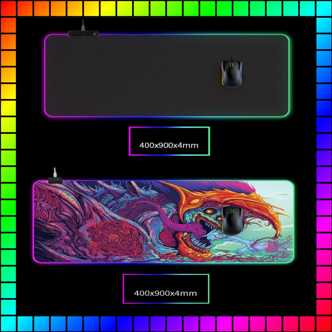 เกมมิ่งเมาส์แพด RGB Illuminated (Speed)