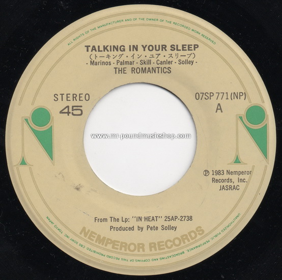 The Romantics - Talking In Your Sleep