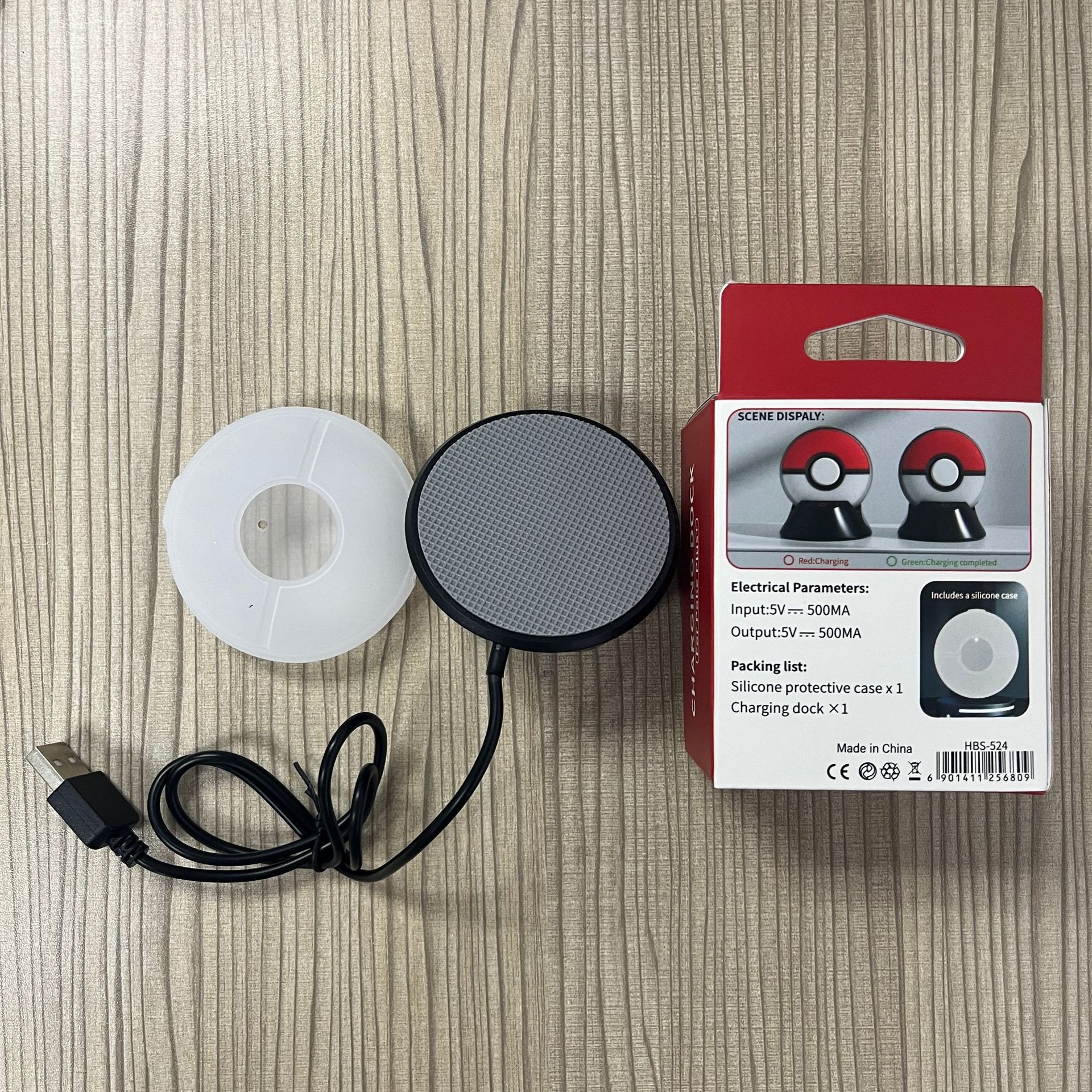 Charging Dock for Pokémon GO Plus พร้อมซิลิโคนเคส