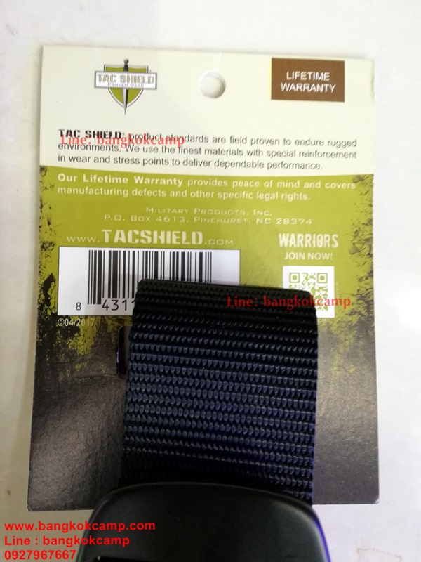 เข็มขัด TAC SHIELD TACTICAL BDU BELTS UNIVERSAL SIZE (ดำ)