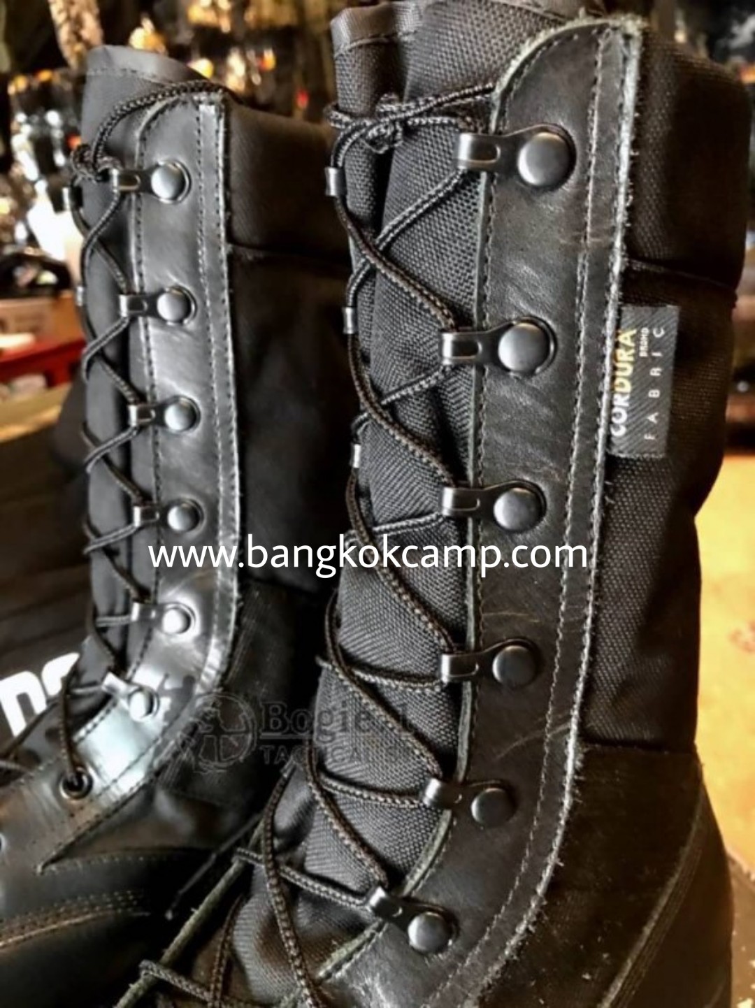 รองเท้าคอมแบทหุ้มข้อยาว (จังเกิ้ล) ยี่ห้อ Bogie.1 TACTICAL BOOT สีดำ ใส่สบาย