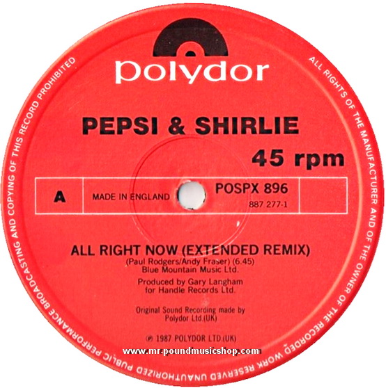 Pepsi & Shirlie - All Right Now