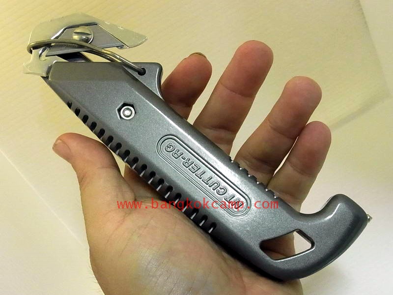 มีดกู้ภัยฉุกเฉิน/คัตเตอร์ญี่ปุ่น NT CUTTER Rescue Tool ...Made in Japan ใหม่ แท้ (RES-1200GP) (เป็นคัตเตอร์+ตัดสายนิรภัย+ทุบกระจก)