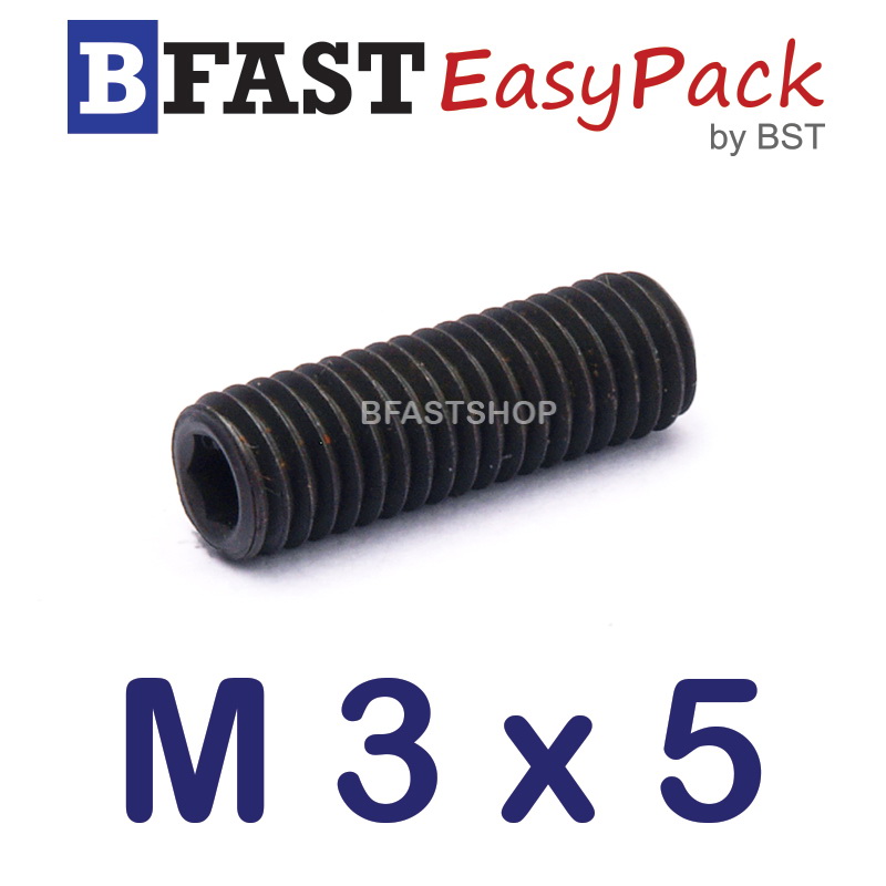 สกรูตัวหนอนดำ M 3 x 5 (30 ตัว/ถุง)