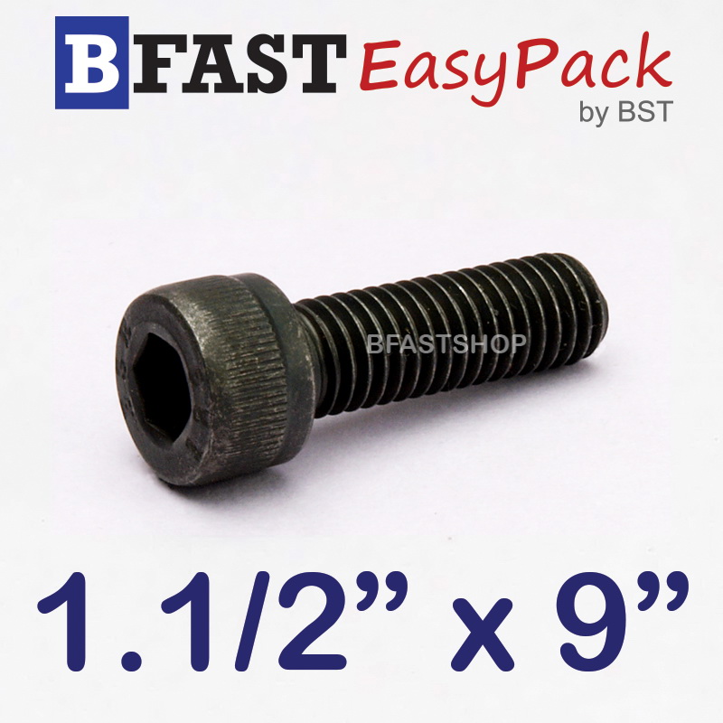 สกรูหัวจมดำ 1.1/2" x 9" *เกลียวครึ่ง*