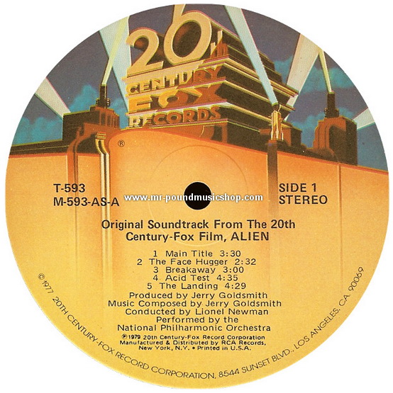 Jerry Goldsmith - Alien (Original Soundtrack From The Twentieth Century-Fox Film)
