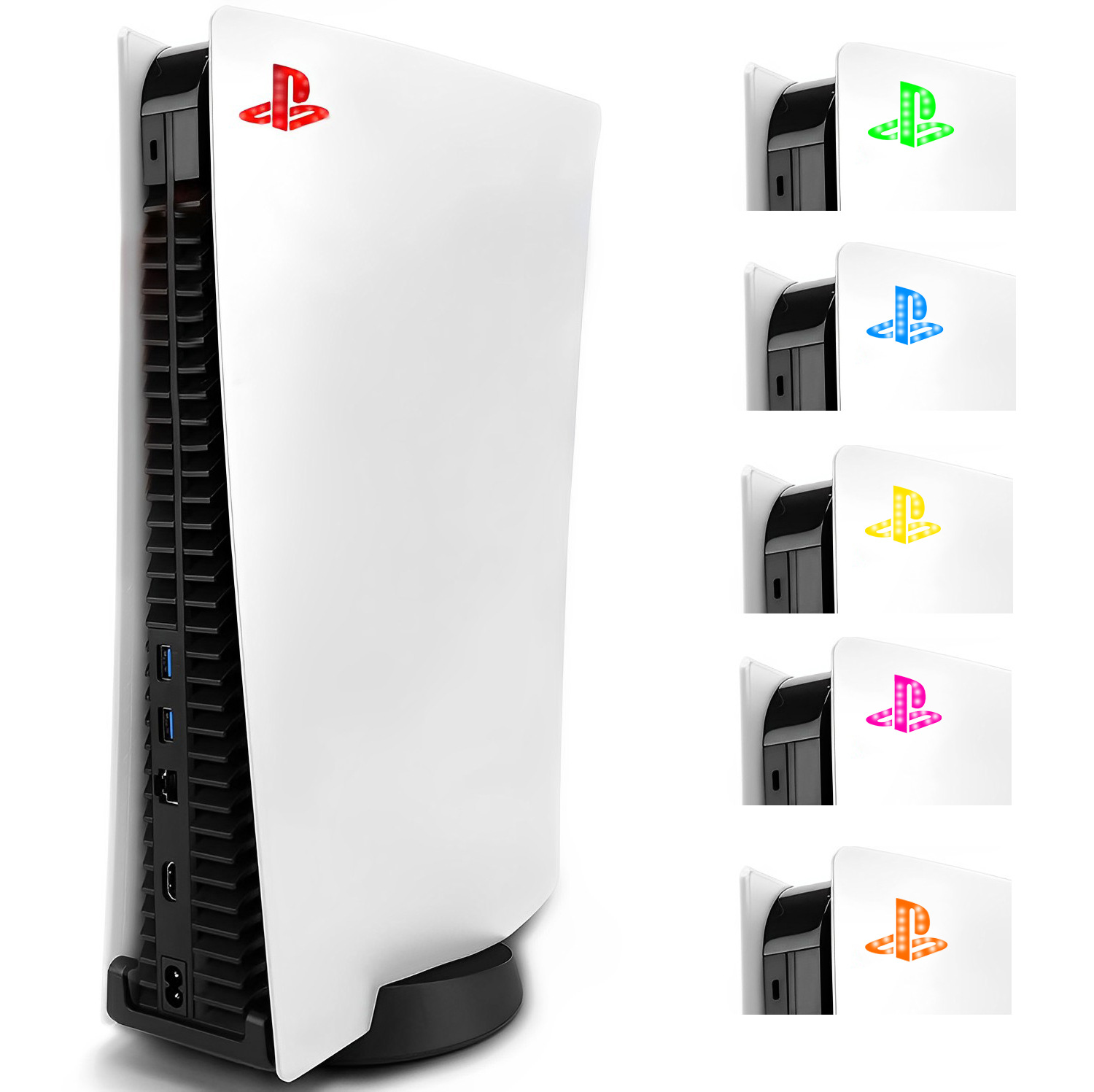 ไฟ RGB โลโก้เครื่อง PS5 ใช้ได้ทั้งเครื่องรุ่น ใส่แผ่น & ดาวน์โหลด