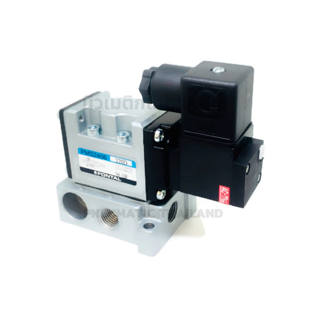 FONTAL PMS2406-02-D24D Solenoid Valve โซลินอยด์วาล์ว 5/2 แทน Parker Kuroda