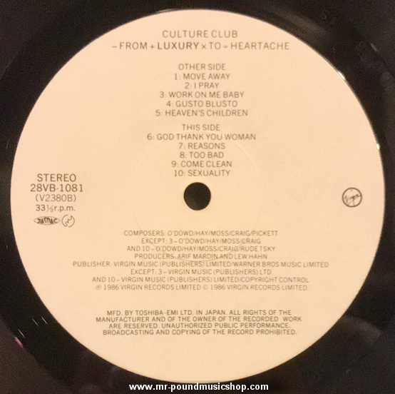 Culture Club - From Luxury To Heartache