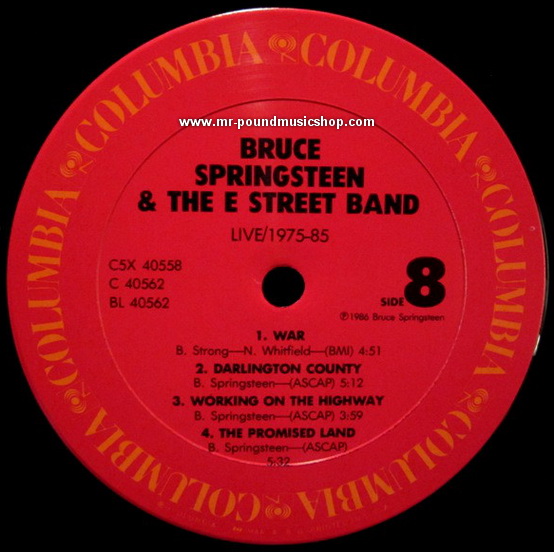 Bruce Springsteen & The E-Street Band - Live / 1975-85