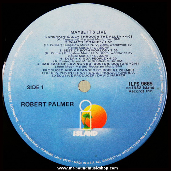 Robert Palmer - Maybe It's Live