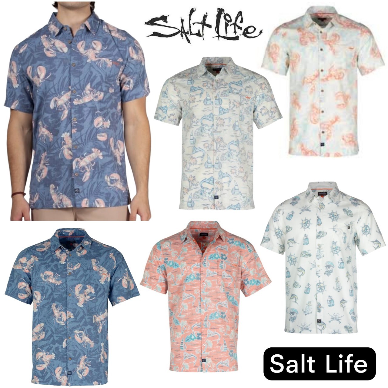 Salt Life Short Sleeve Woven Shirt