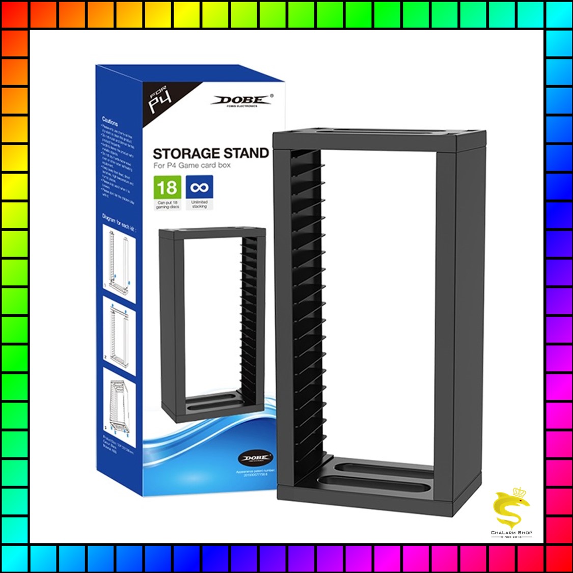 DOBE Storage Stand ชั้นวางแผ่นเกม PS4 PS5 Switch XboxOne
