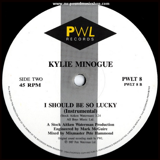 Kylie Minogue - I Should Be So Lucky