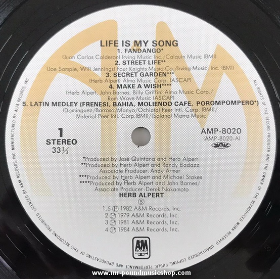 Herb Alpert - Life Is My Song