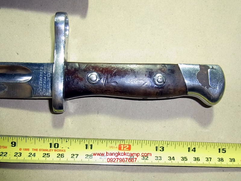 มีดทหารเยอรมัน Chile Mauser Bayonet M1889 made by Weyersberg Kirschbaum u.CO Solingen Made in GERMANY