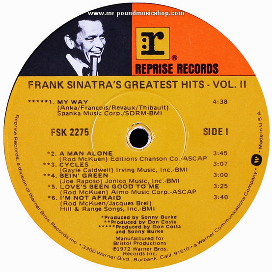 Frank Sinatra - Frank Sinatra's Greatest Hits Vol.II