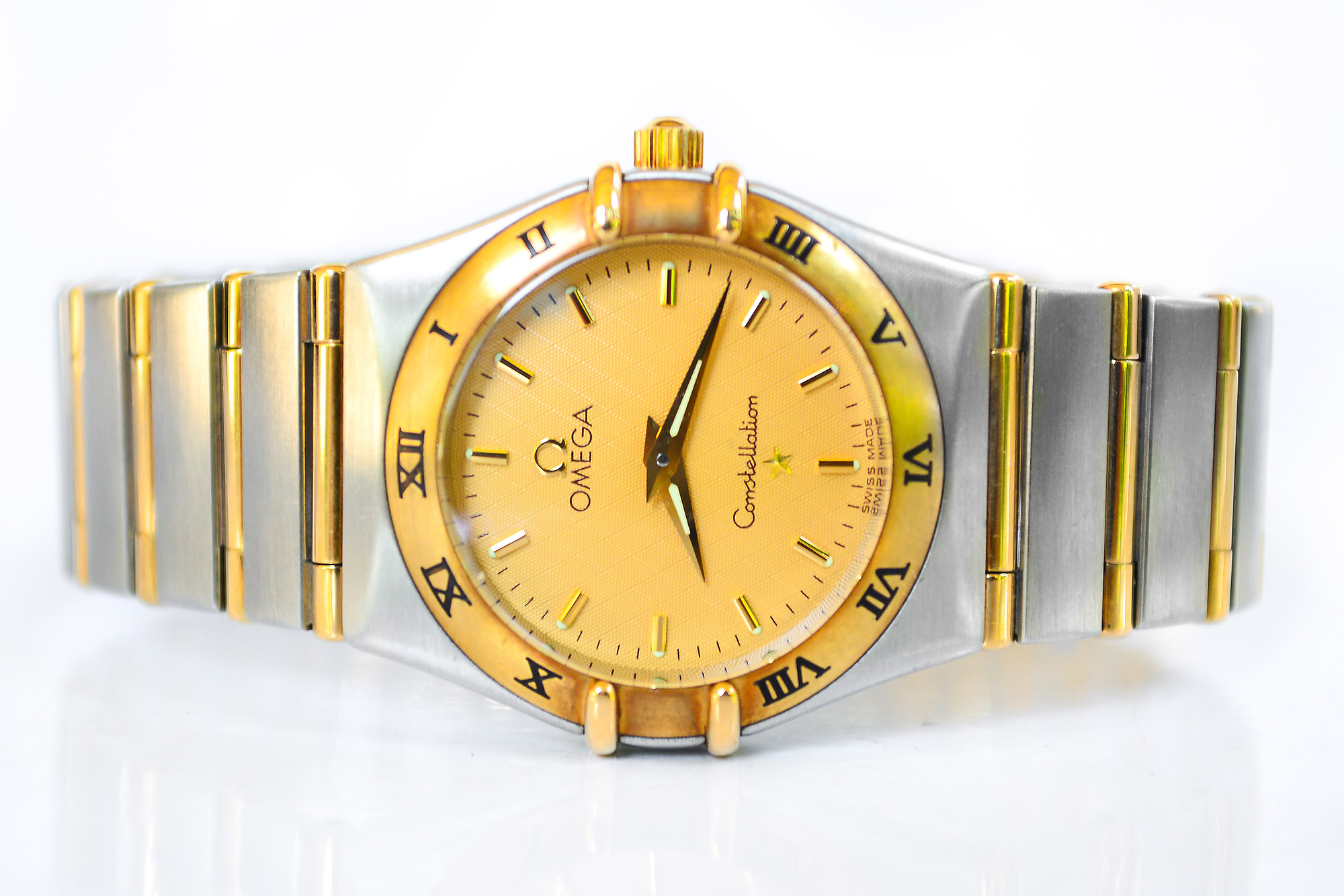 Omega Constellation 2tone 18K lady size หน้าลายผ้า (Sold)